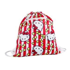 Universal Studios Hello Kitty Popcorn Drawstring Cinch Tote Backpack
